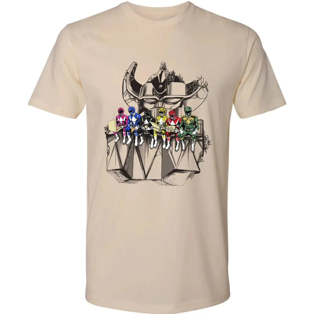 Lunch Atop A Mega Premium Unisex T-shirt - 2