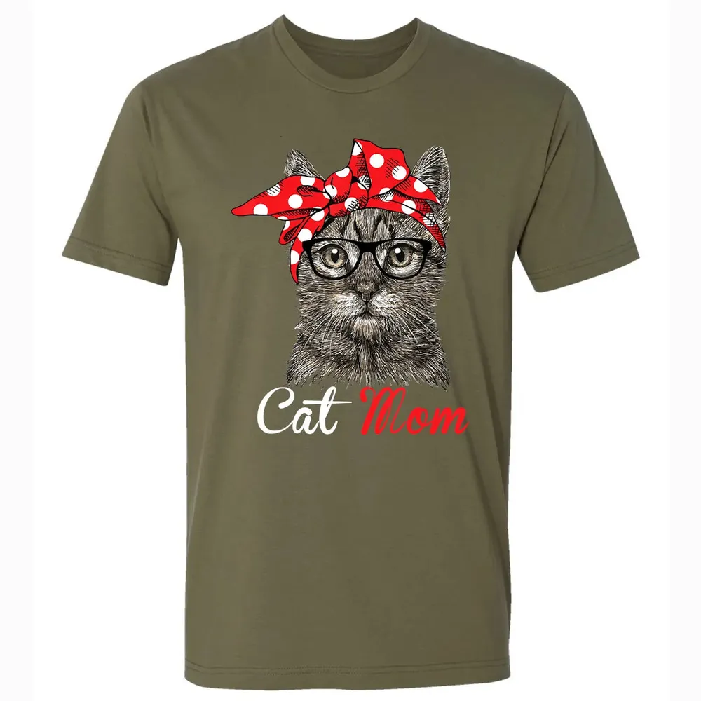 Funny Cat Mom  for Cat Lovers Mothers Day Gift Premium Unisex T-shirt - 5