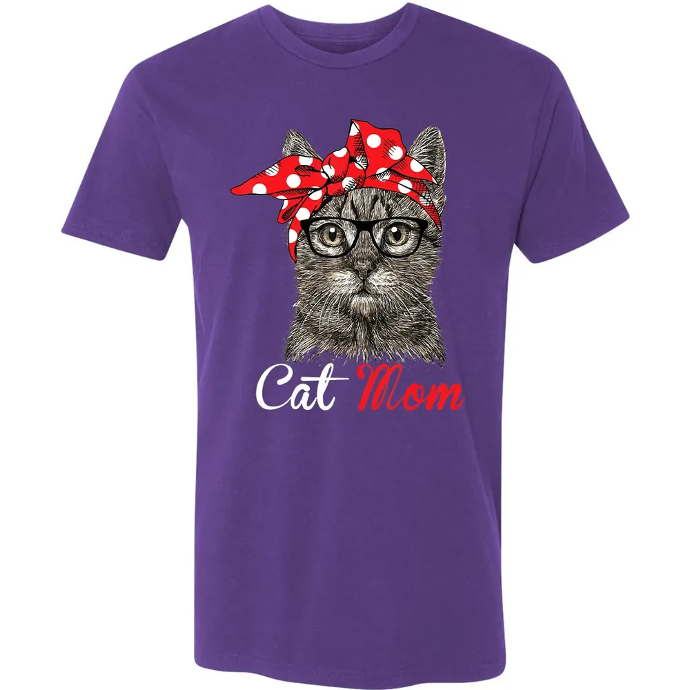 Funny Cat Mom  for Cat Lovers Mothers Day Gift Premium Unisex T-shirt - 7