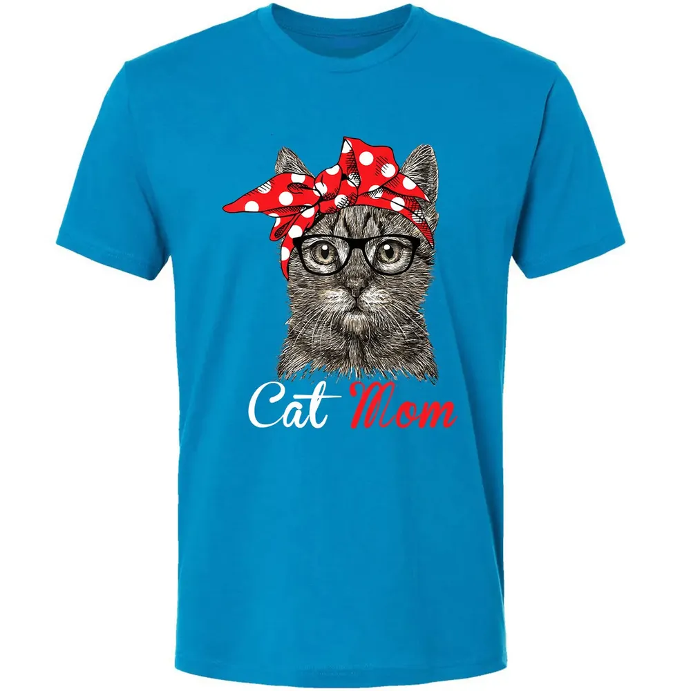 Funny Cat Mom  for Cat Lovers Mothers Day Gift Premium Unisex T-shirt - 15