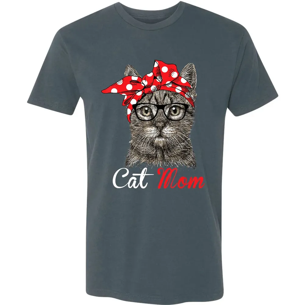 Funny Cat Mom  for Cat Lovers Mothers Day Gift Premium Unisex T-shirt - 14