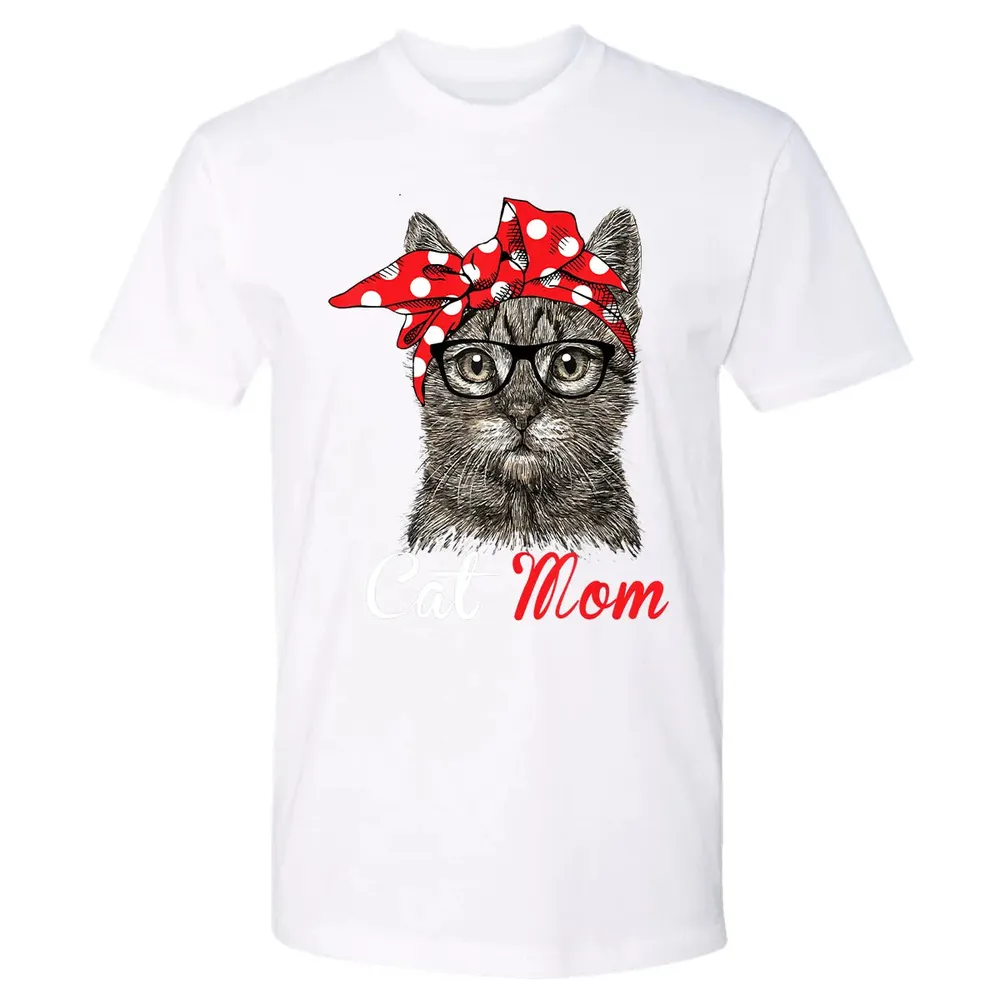 Funny Cat Mom  for Cat Lovers Mothers Day Gift Premium Unisex T-shirt - 4