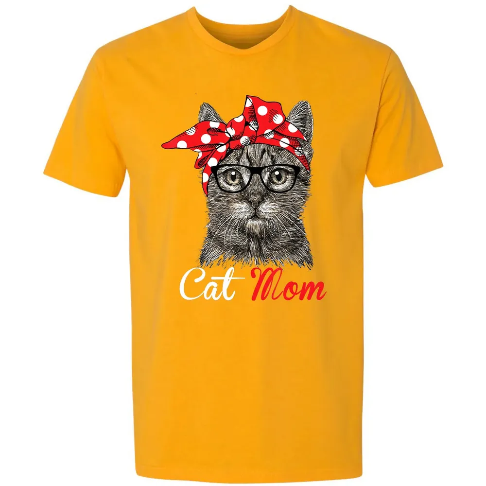 Funny Cat Mom  for Cat Lovers Mothers Day Gift Premium Unisex T-shirt - 11