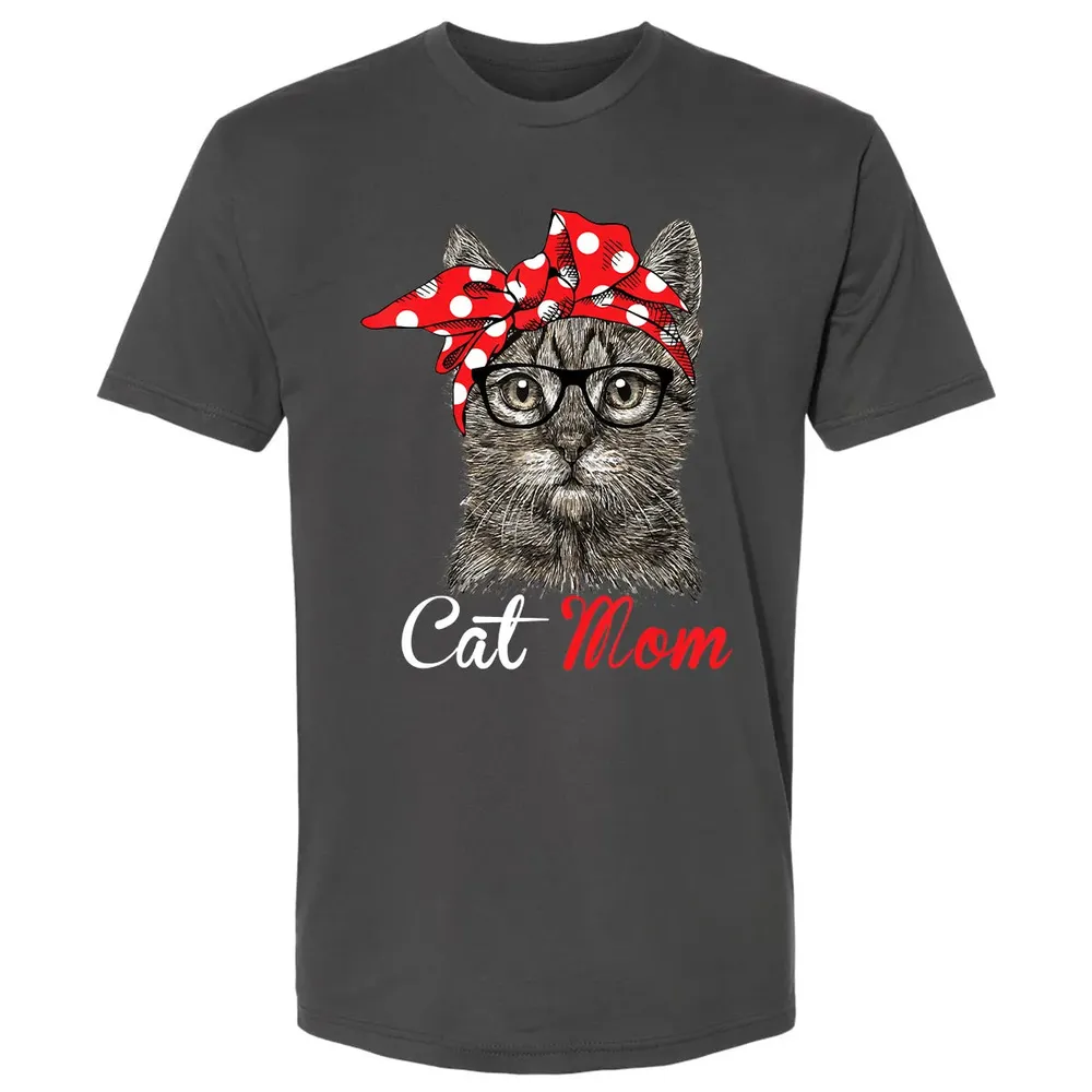Funny Cat Mom  for Cat Lovers Mothers Day Gift Premium Unisex T-shirt - 8
