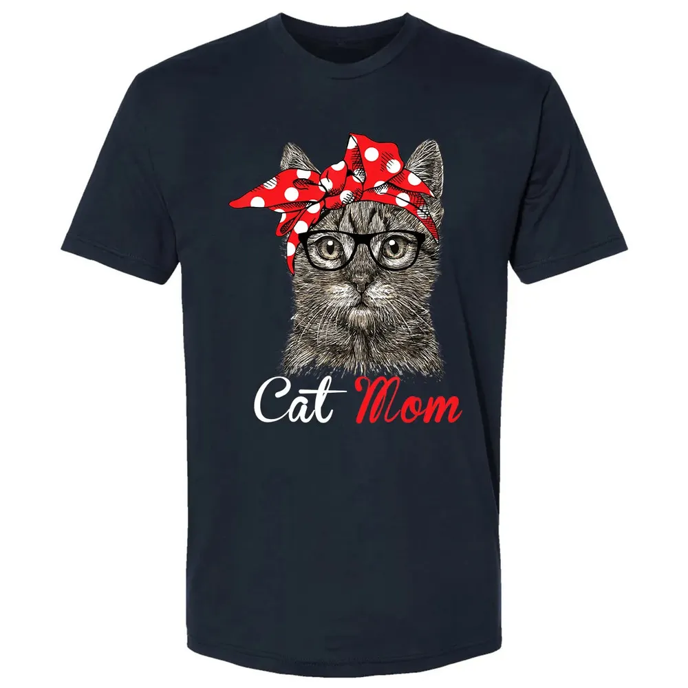 Funny Cat Mom  for Cat Lovers Mothers Day Gift Premium Unisex T-shirt - 2