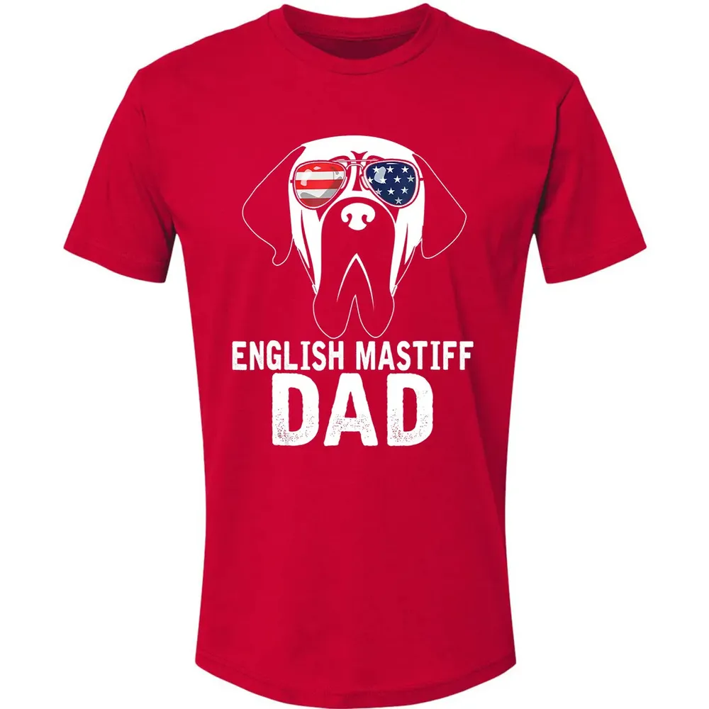 Mens English Mastiff Dad  Father's Day gifts 4th of July Premium Unisex T-shirt - 6