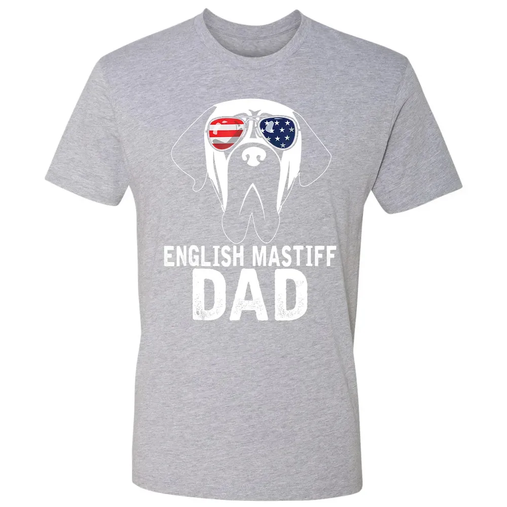 Mens English Mastiff Dad  Father's Day gifts 4th of July Premium Unisex T-shirt - 9