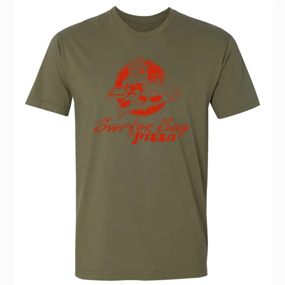 Surfer Boy Pizza Premium Unisex T-shirt - 5