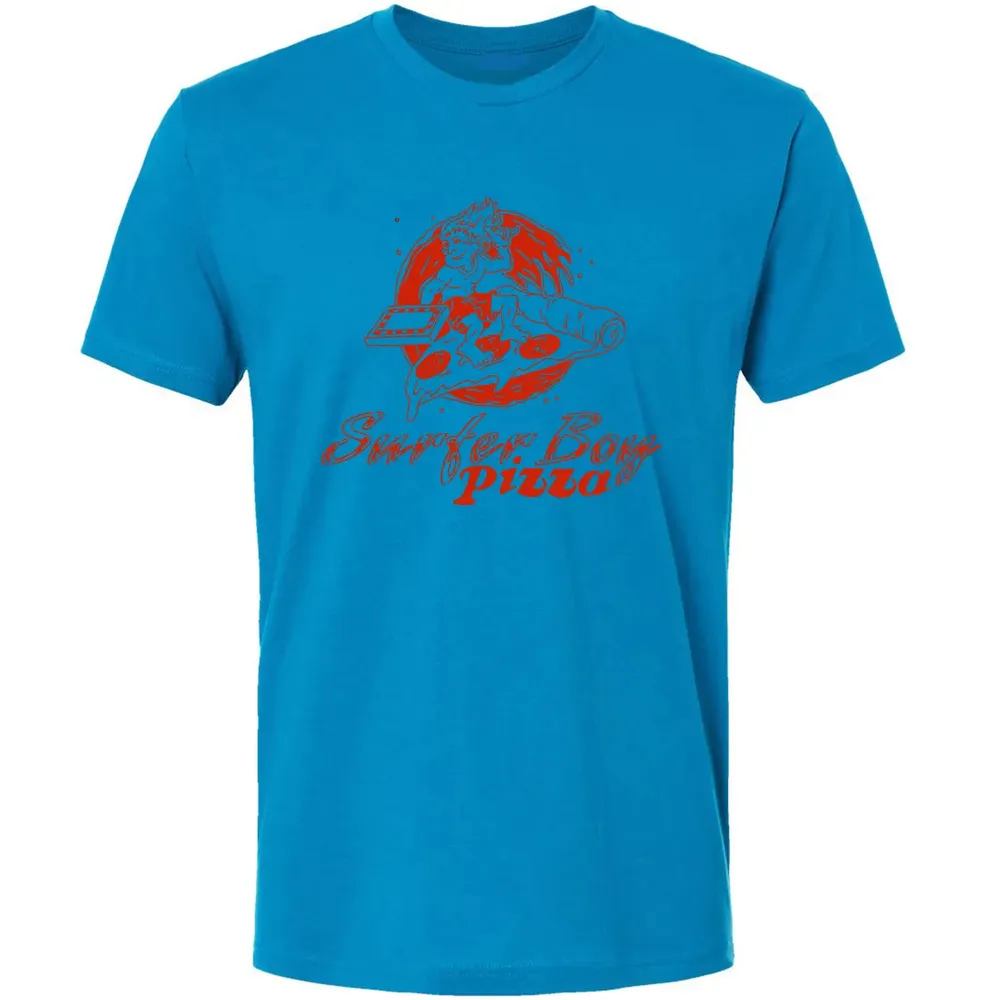 Surfer Boy Pizza Premium Unisex T-shirt - 4