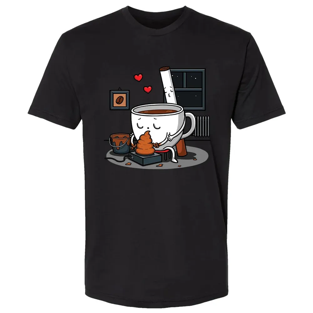 Coffee and Cigarette Premium Unisex T-shirt - 15