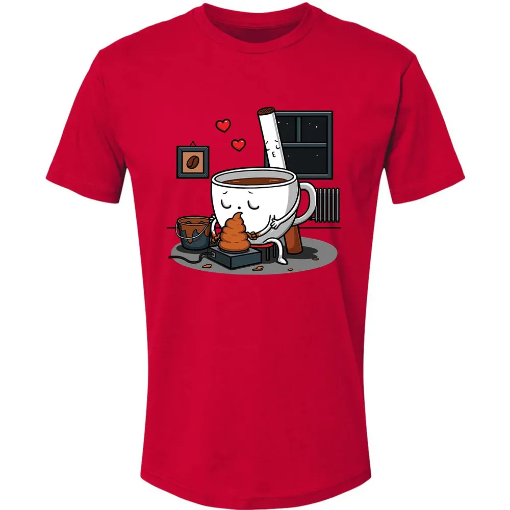 Coffee and Cigarette Premium Unisex T-shirt - 6