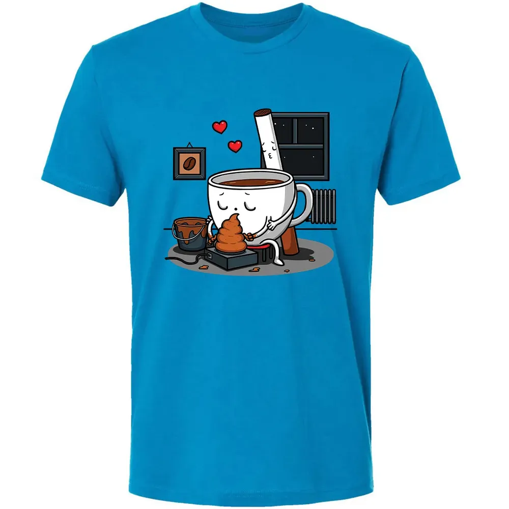 Coffee and Cigarette Premium Unisex T-shirt - 4