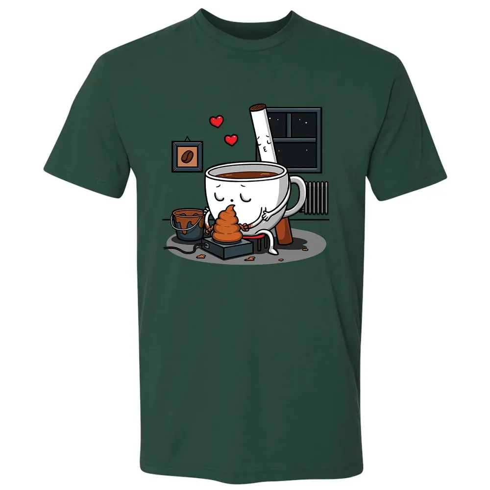 Coffee and Cigarette Premium Unisex T-shirt - 12