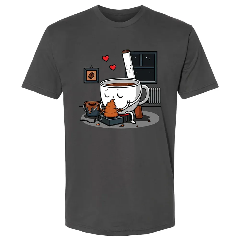 Coffee and Cigarette Premium Unisex T-shirt - 8