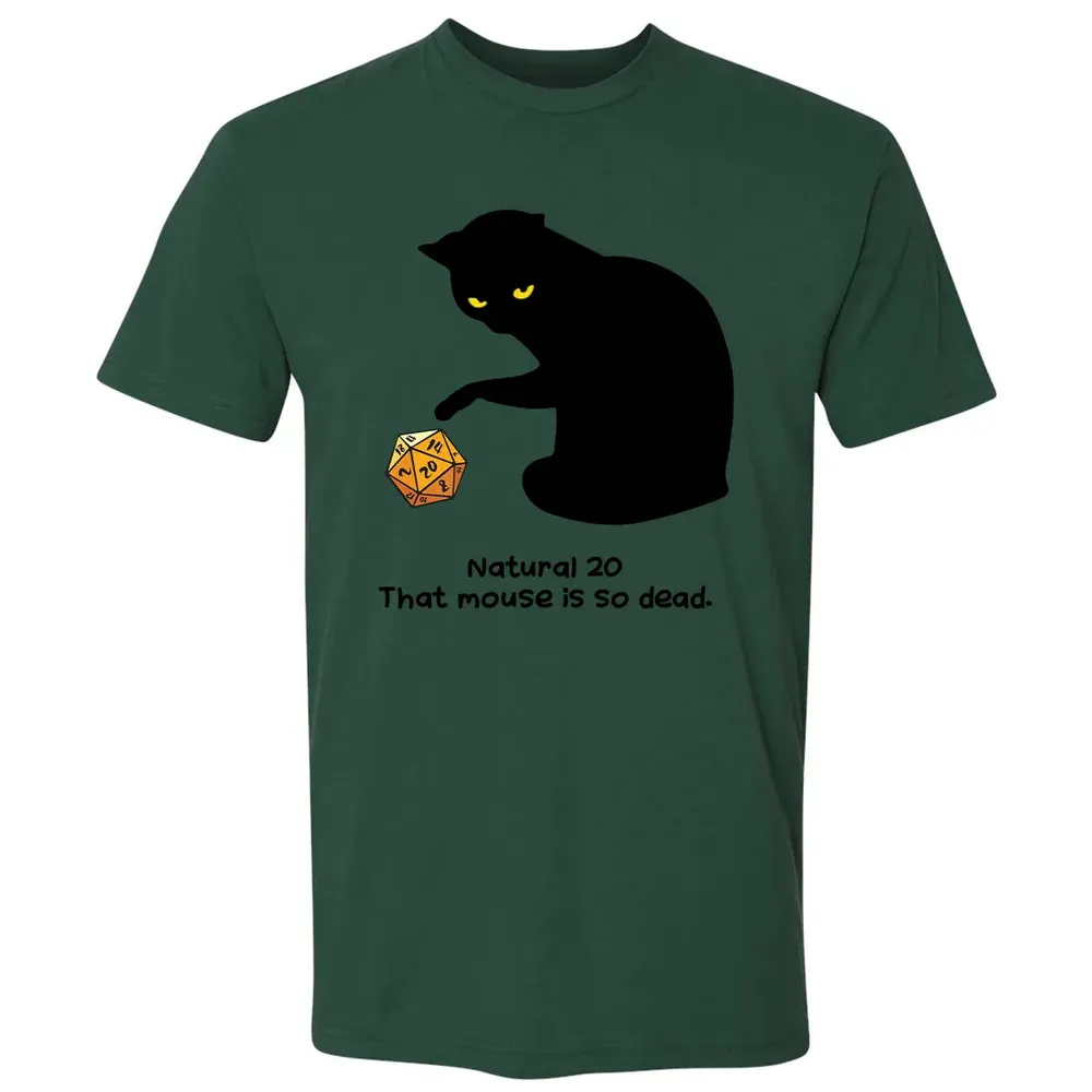 Cat Got Nat 20 Premium Unisex T-shirt - 12