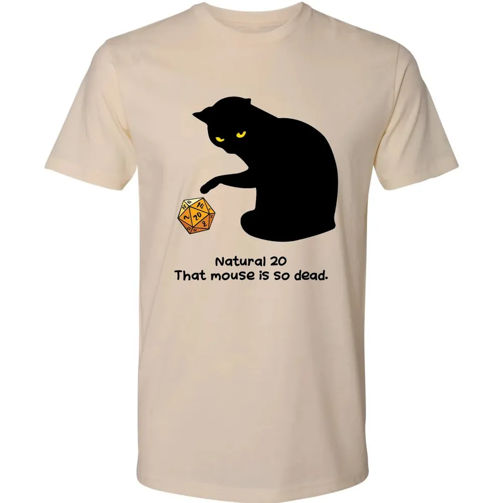 Cat Got Nat 20 Premium Unisex T-shirt - 2