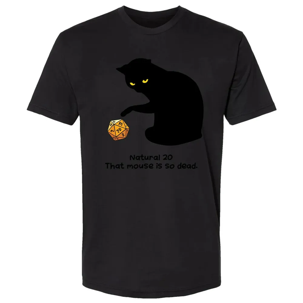 Cat Got Nat 20 Premium Unisex T-shirt - 15
