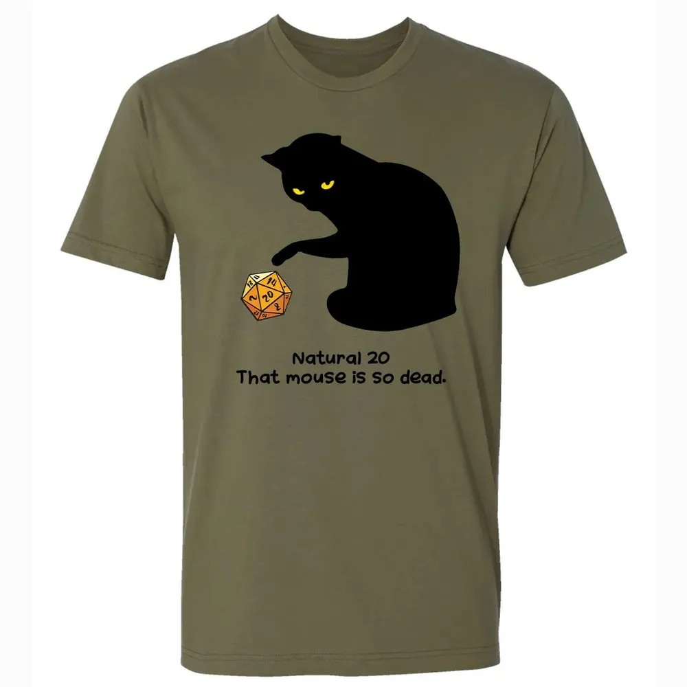 Cat Got Nat 20 Premium Unisex T-shirt - 5