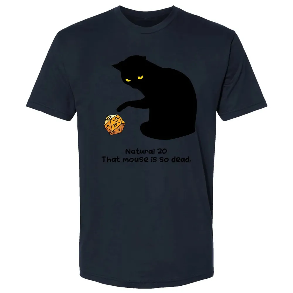 Cat Got Nat 20 Premium Unisex T-shirt - 13