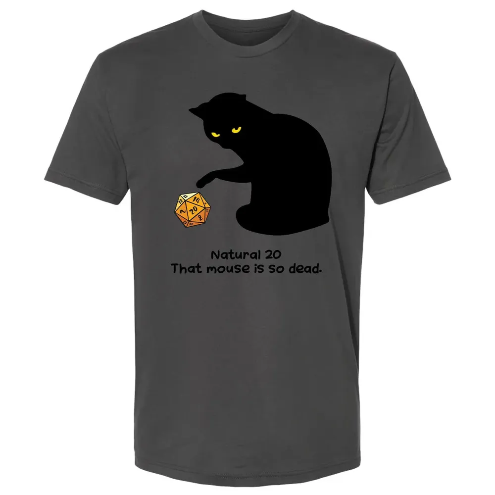 Cat Got Nat 20 Premium Unisex T-shirt - 8