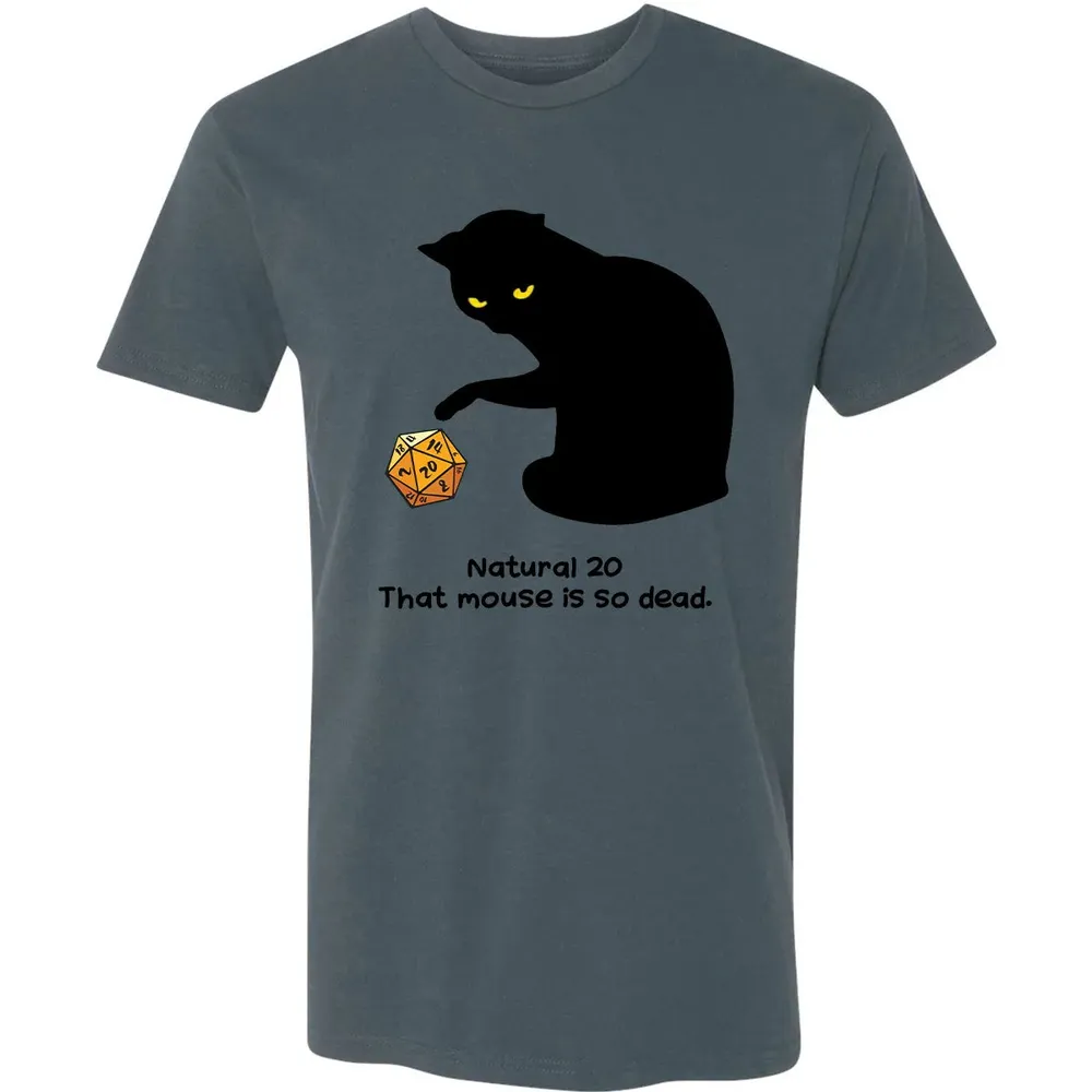 Cat Got Nat 20 Premium Unisex T-shirt - 14