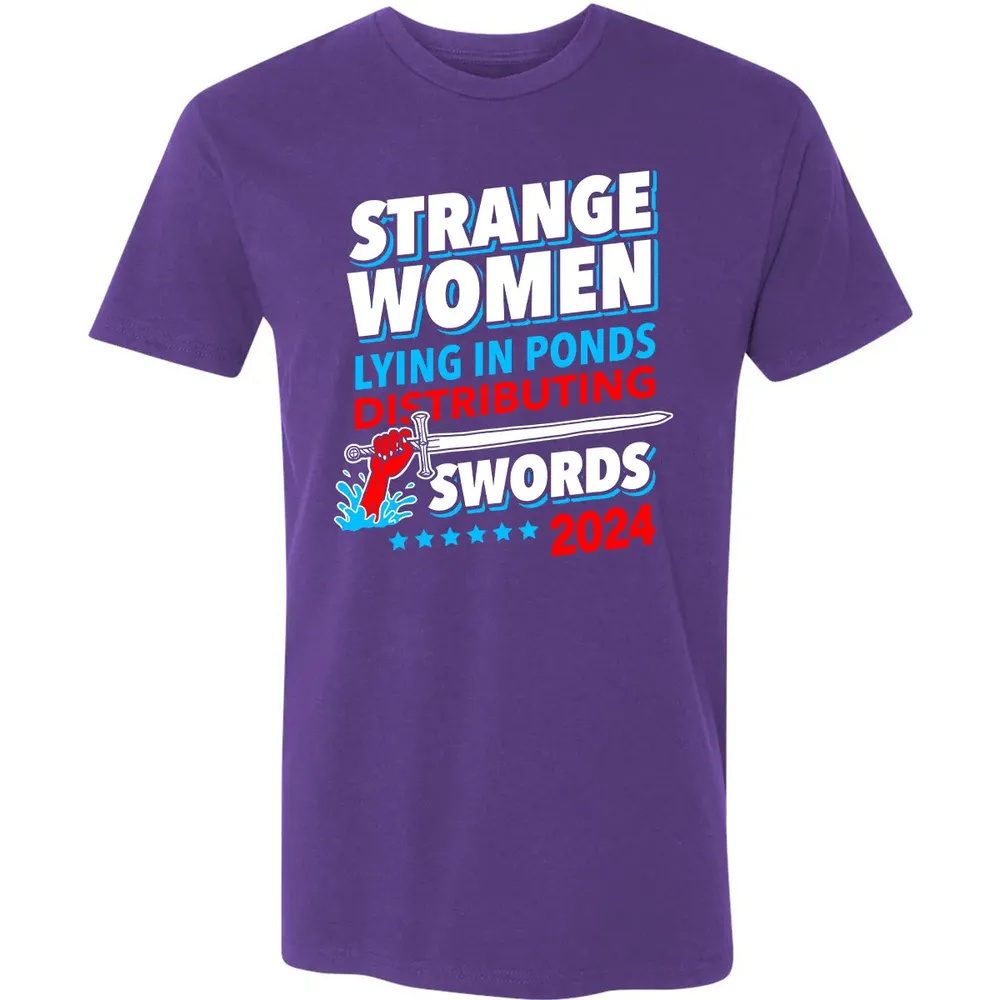 Strange women lying in ponds distributing swords 2024 Premium Unisex T-shirt - 7
