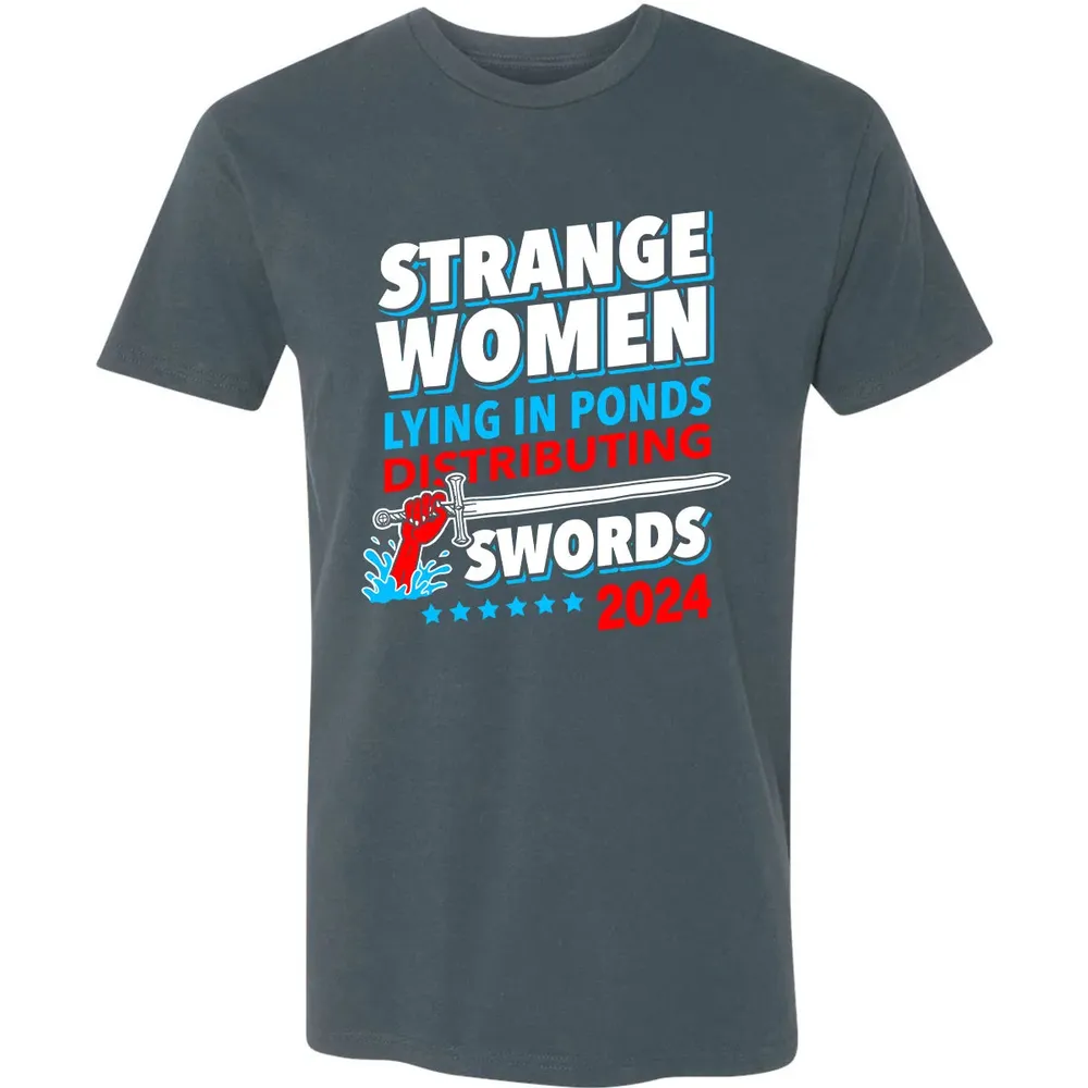 Strange women lying in ponds distributing swords 2024 Premium Unisex T-shirt - 14