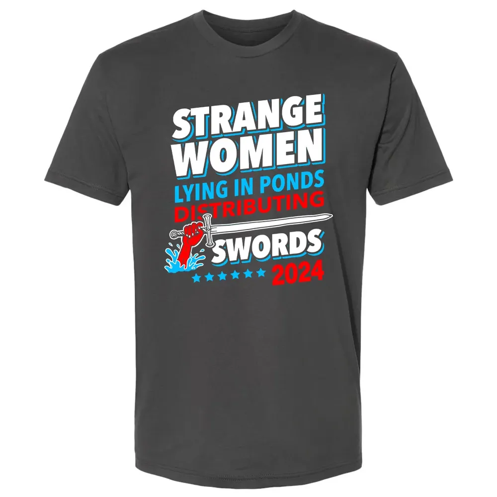 Strange women lying in ponds distributing swords 2024 Premium Unisex T-shirt - 8