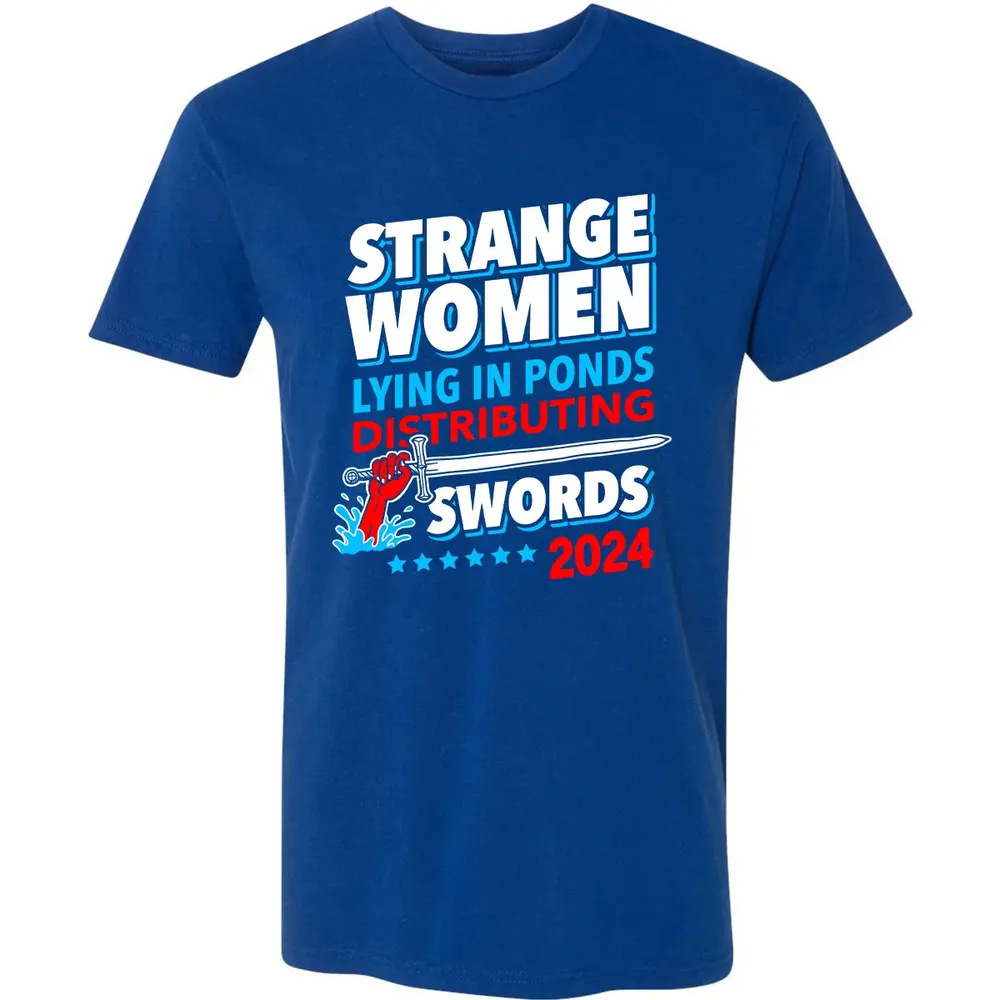 Strange women lying in ponds distributing swords 2024 Premium Unisex T-shirt - 10