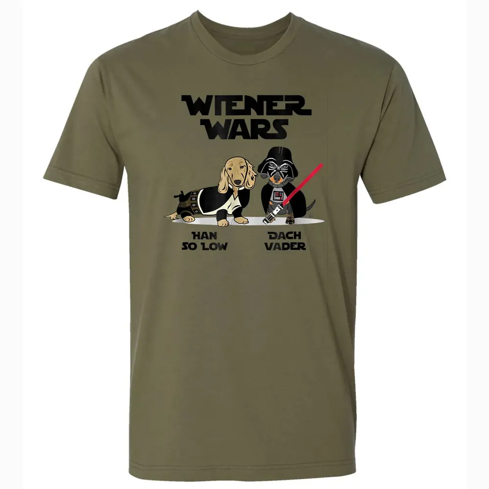 Wiener Wars Funny Dachshund Premium Unisex T-shirt - 5
