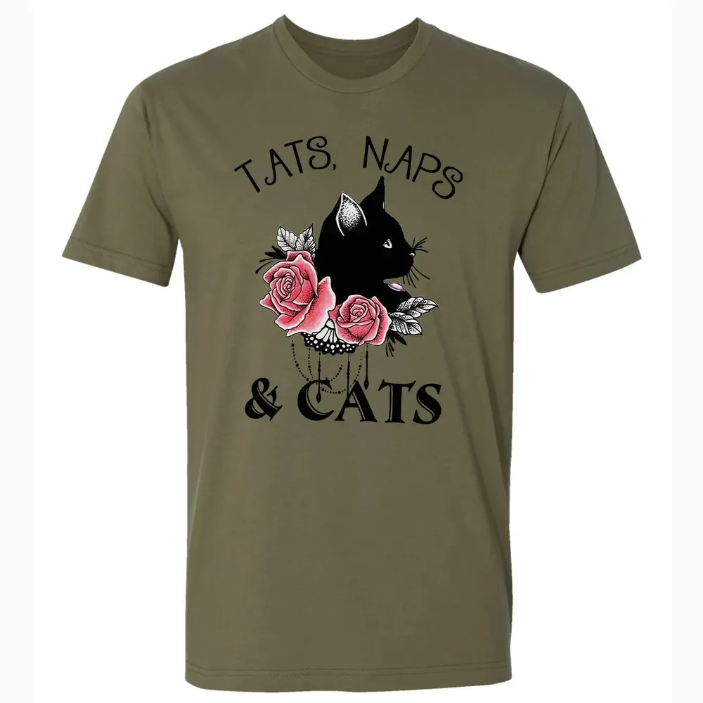 Tats, Naps & Cats Premium Unisex T-shirt - 5