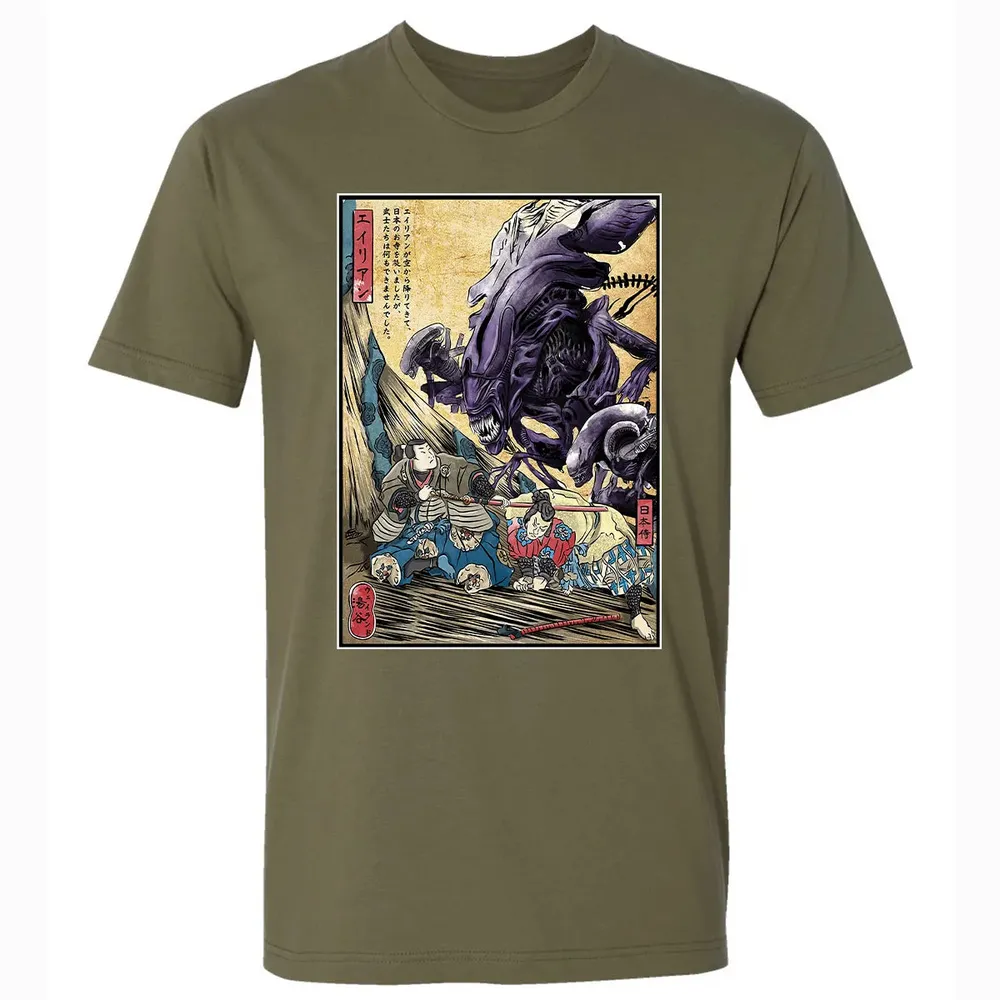 Aliens in Japan Premium Unisex T-shirt - 5