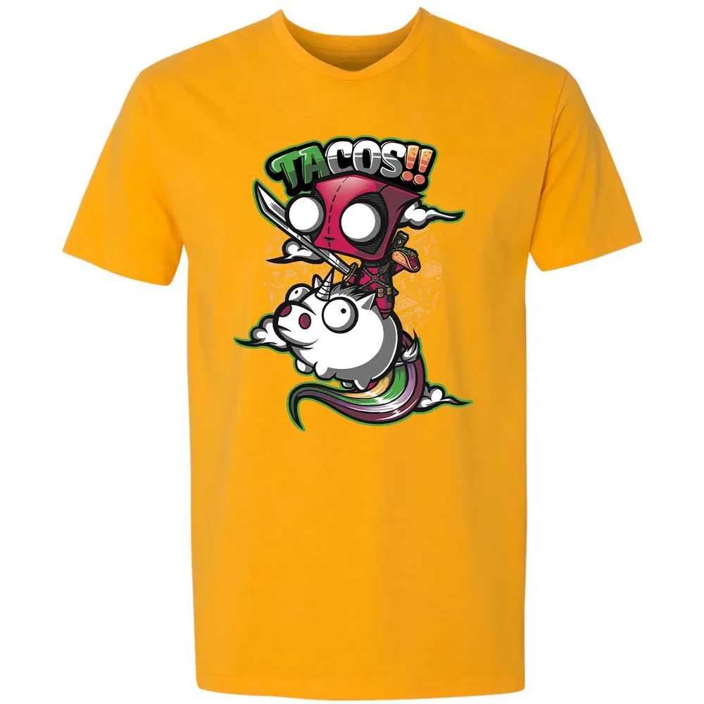 Tacos and Unicorn Premium Unisex T-shirt - 11