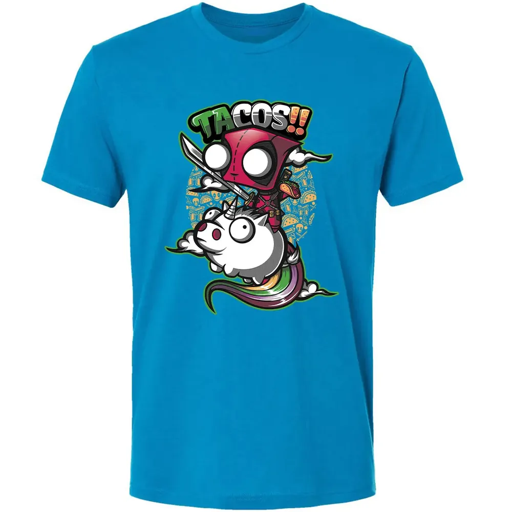 Tacos and Unicorn Premium Unisex T-shirt - 15
