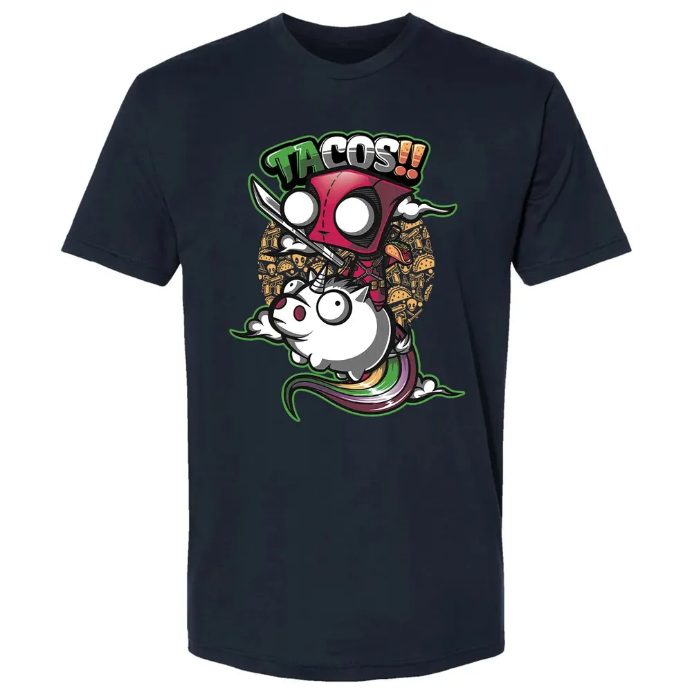Tacos and Unicorn Premium Unisex T-shirt - 2