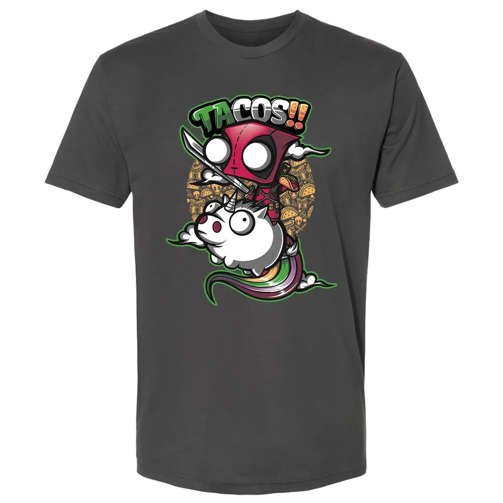Tacos and Unicorn Premium Unisex T-shirt - 8