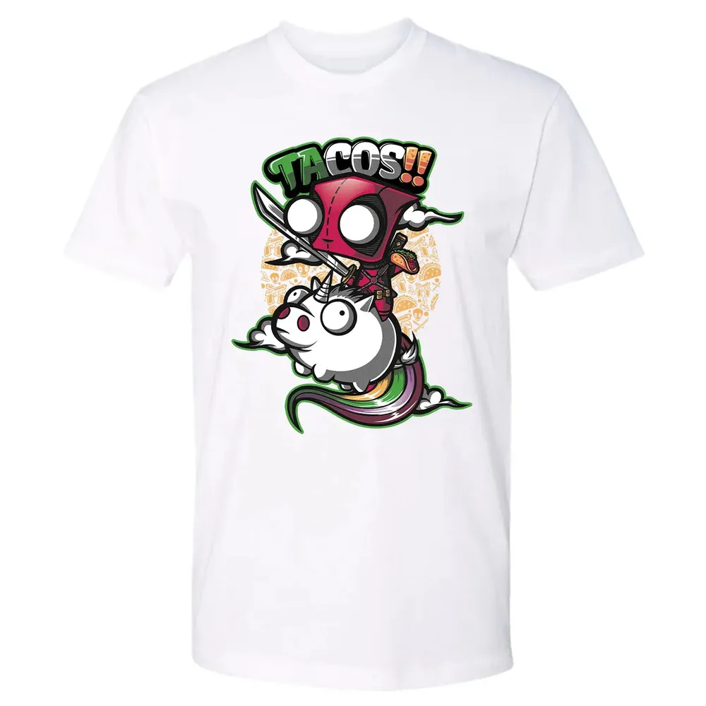 Tacos and Unicorn Premium Unisex T-shirt - 4
