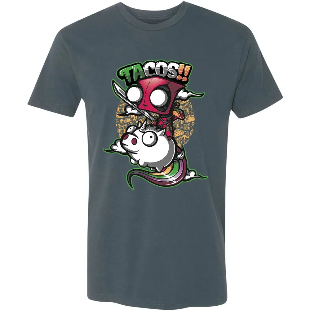 Tacos and Unicorn Premium Unisex T-shirt - 14