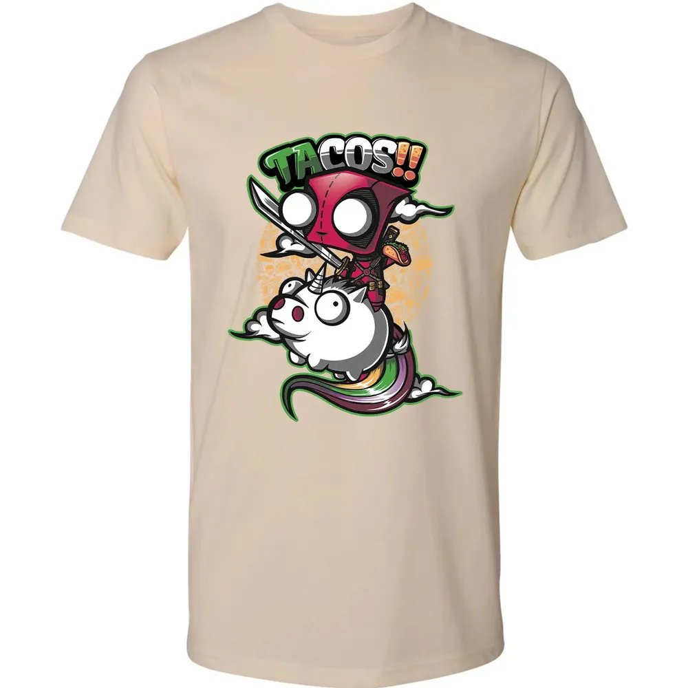 Tacos and Unicorn Premium Unisex T-shirt - 13