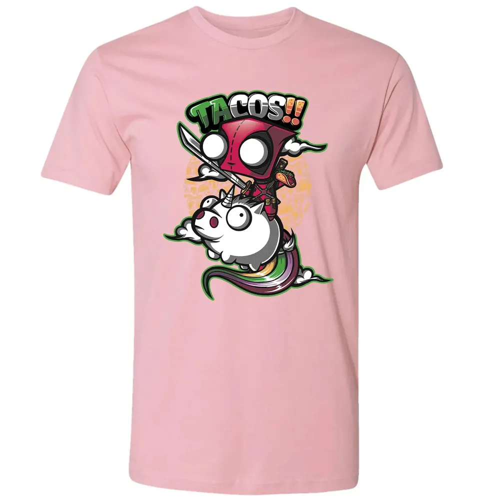 Tacos and Unicorn Premium Unisex T-shirt - 3