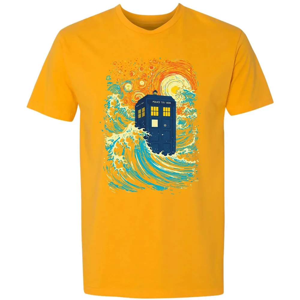 Starry Wave Blue Box Premium Unisex T-shirt - 11