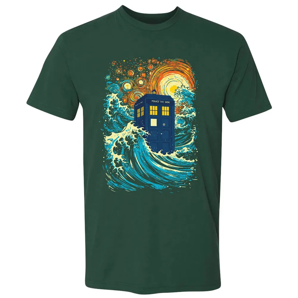 Starry Wave Blue Box Premium Unisex T-shirt - 12