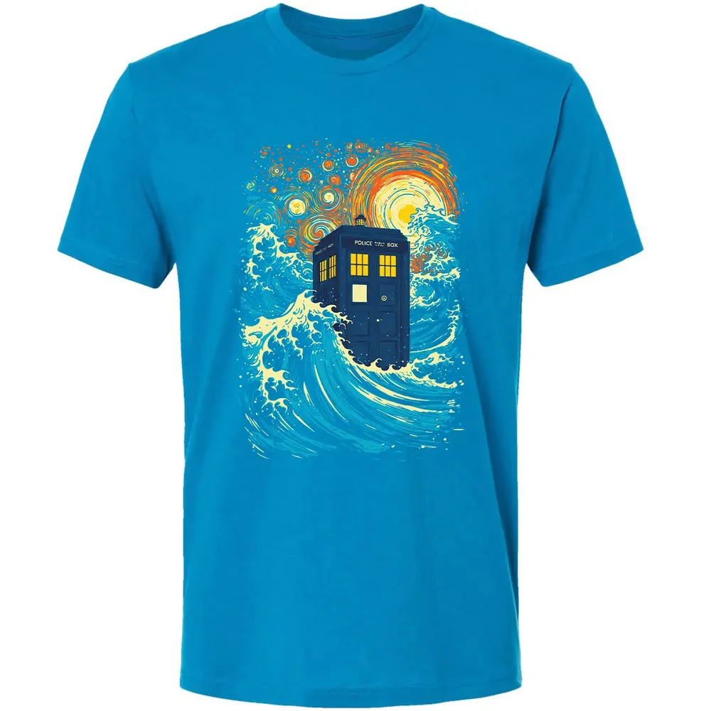 Starry Wave Blue Box Premium Unisex T-shirt - 15