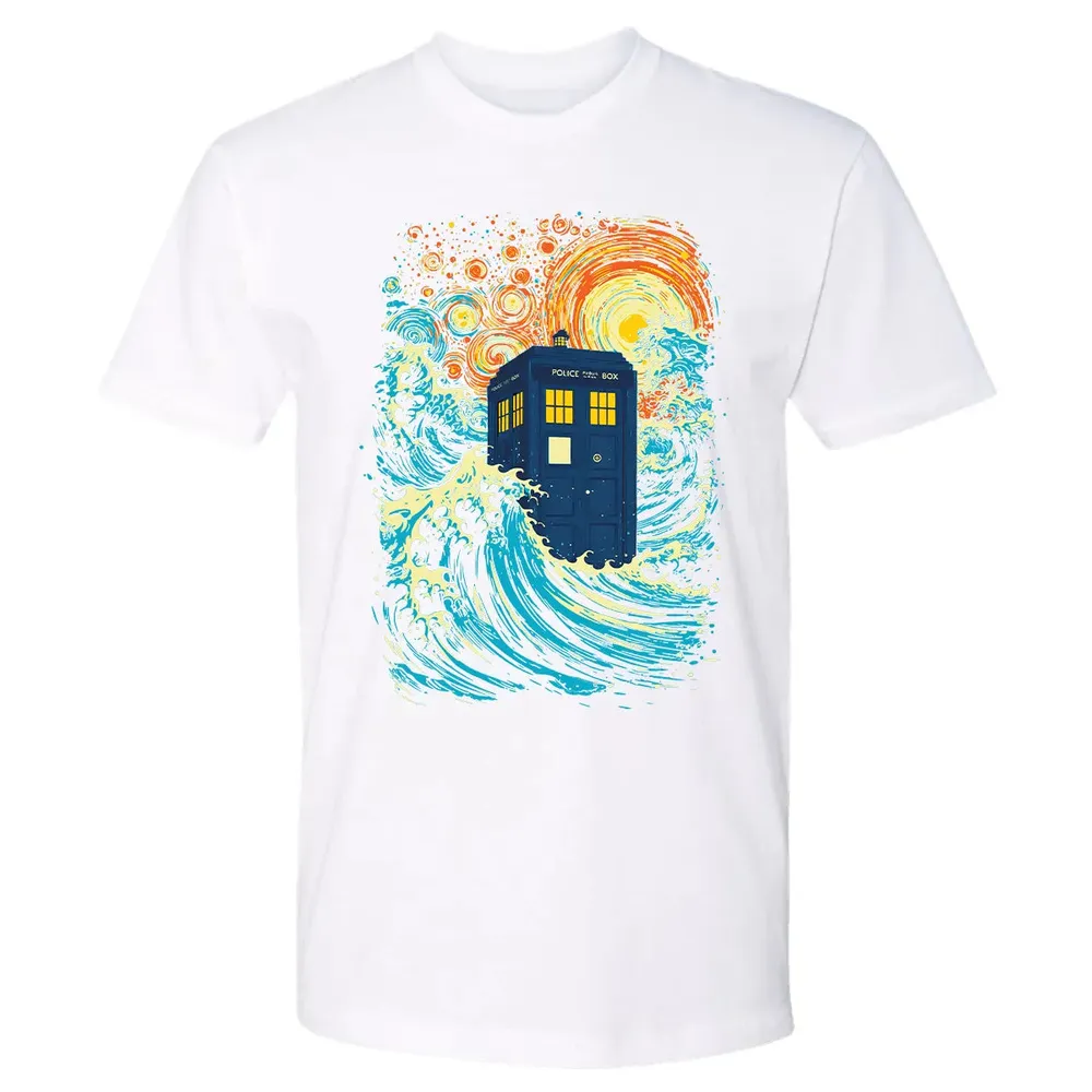 Starry Wave Blue Box Premium Unisex T-shirt - 4