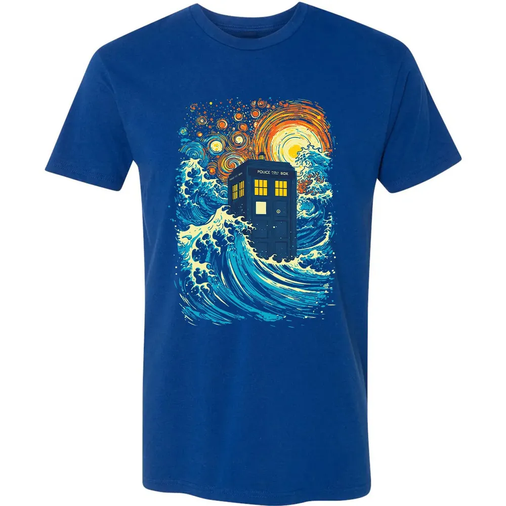 Starry Wave Blue Box Premium Unisex T-shirt - 10