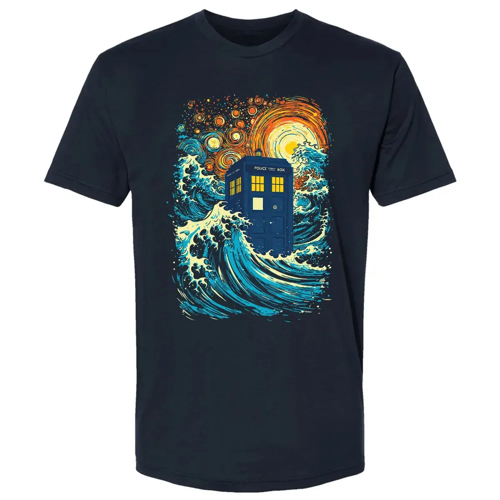 Starry Wave Blue Box Premium Unisex T-shirt - 2