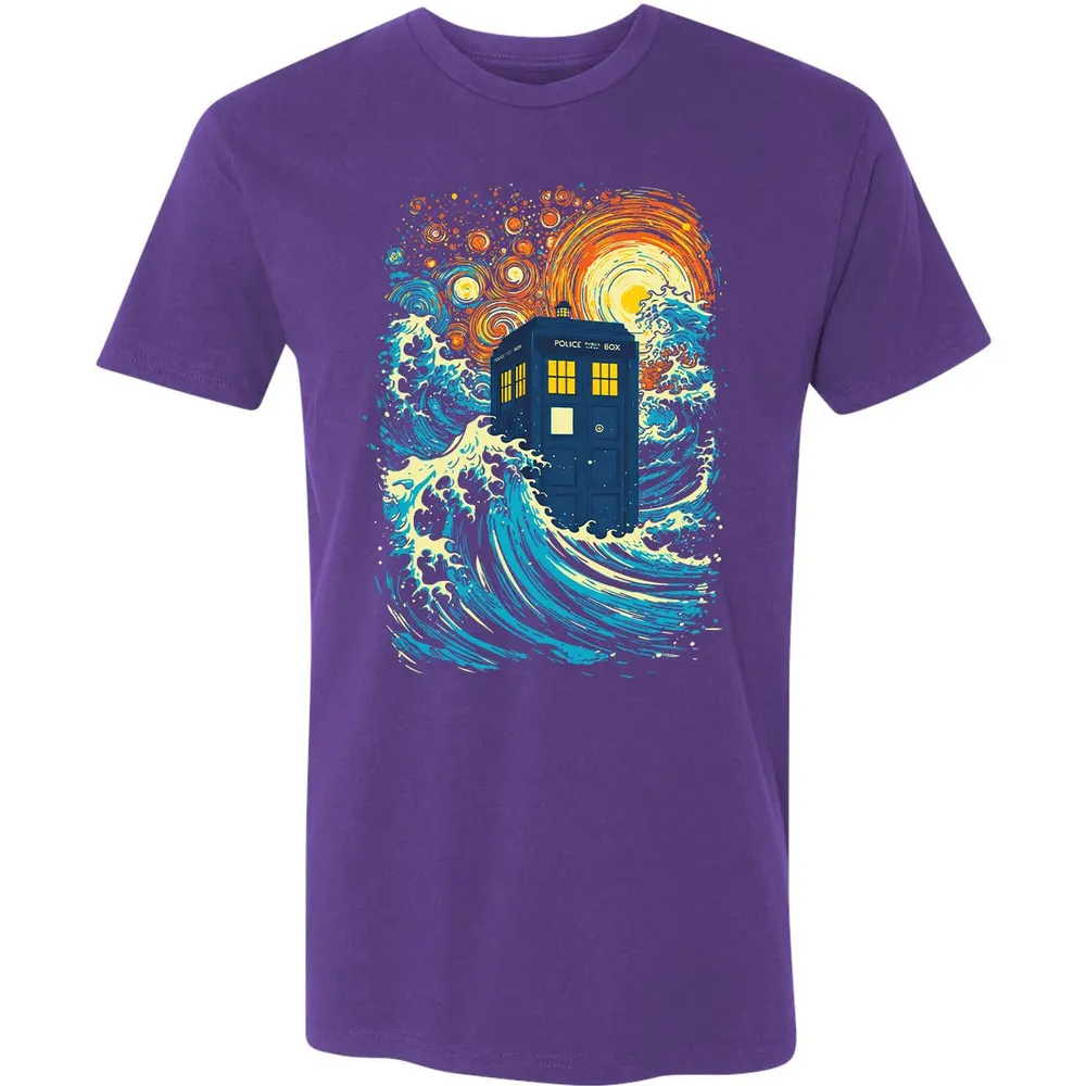 Starry Wave Blue Box Premium Unisex T-shirt - 7