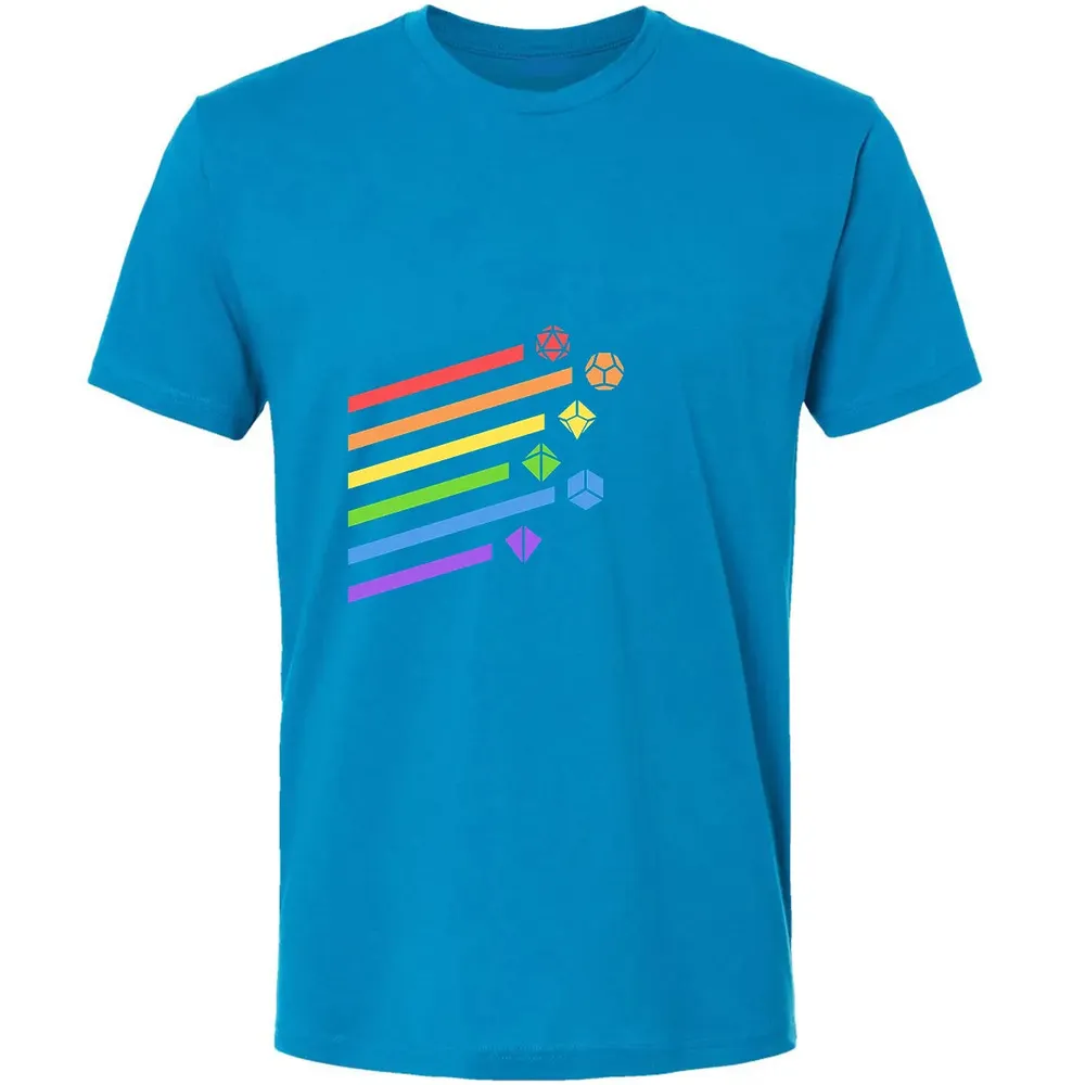 Rainbow Dice Set Premium Unisex T-shirt - 15