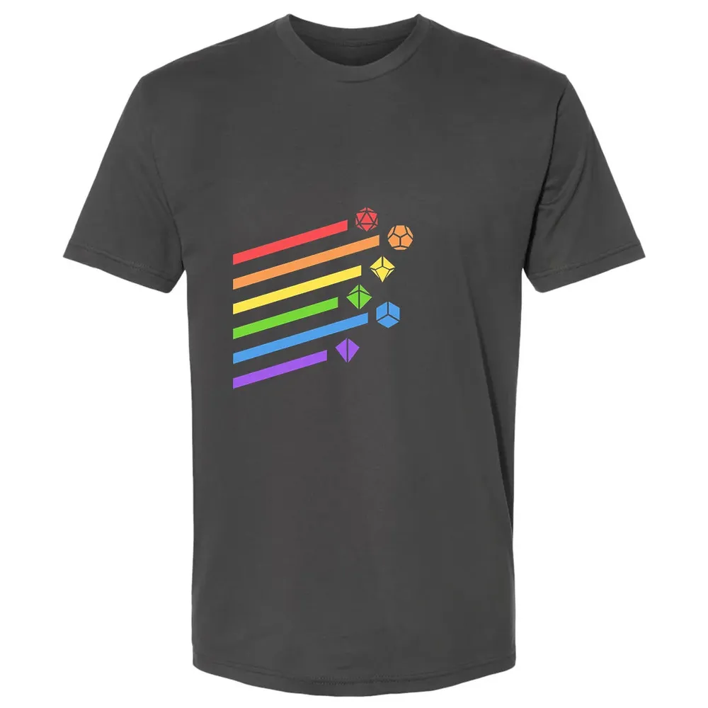 Rainbow Dice Set Premium Unisex T-shirt - 8