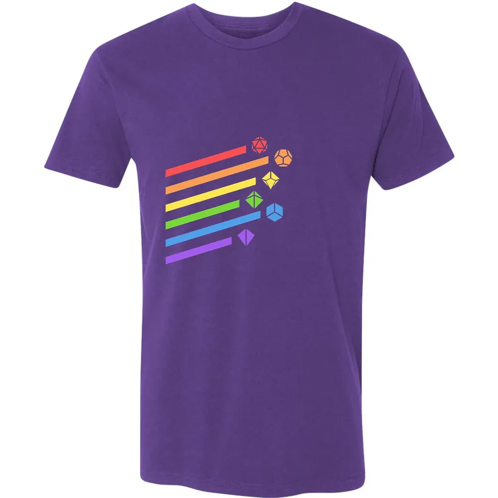 Rainbow Dice Set Premium Unisex T-shirt - 7